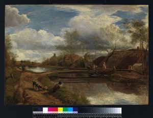 De Rivier Kennet, nabij Newbury door John Linnell