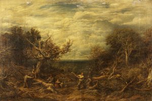 De Houthakkers door John Linnell