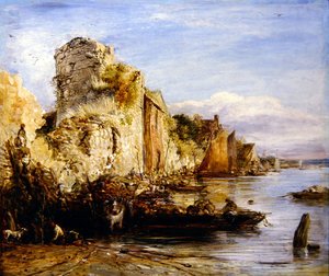 Lossen van boten, Southampton Castle