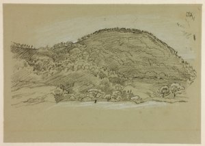 Wandelen door de velden door John Linnell