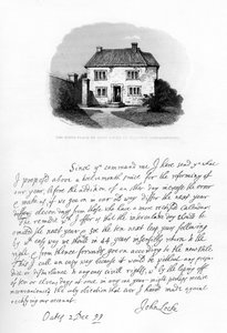 Deel van een brief van John Locke aan Sir Hans Sloane, eind 17e-begin 18e eeuw, 1840