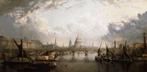 De Theems vanaf Hungerford Bridge