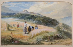 Oogstveld, Arran door John MacWhirter