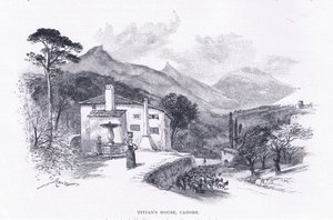 Het huis van Titiaan, Cadore, uit The Magazine of Art 1893, Cassell and Company