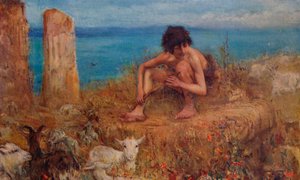 De geitenhoeder, 1895 door John Macallan Swan