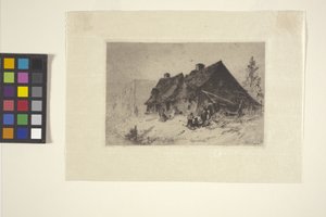 Negerhutten in Wilmington, N.C. door John Mackie Falconer