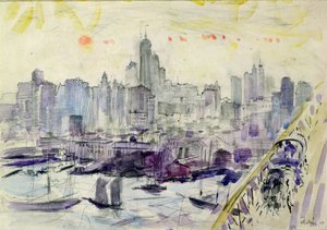 Brooklyn Bridge, New York door John Marin