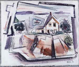 Deer Isle, Stonington, No. 10, Maine (aquarel en potlood op papier)