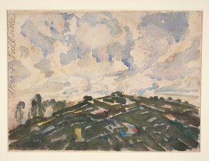 Land en lucht, Frankrijk, 1908; of De heuvel door John Marin