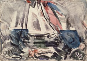 Beweging: Boot bij Deer Island, Maine, nr.7 door John Marin