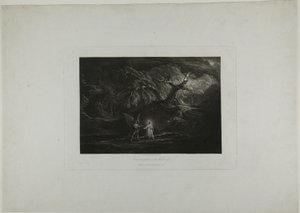 Christus Verzocht in de Wildernis door John Martin