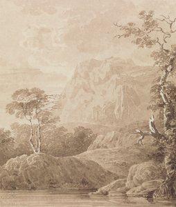 Rotsachtig Rivierlandschap door John Martin