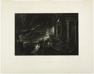 Zevende plaag, uit Illustraties van de Bijbel door John Martin