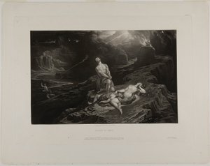 De Dood van Abel, uit Illustraties van de Bijbel door John Martin