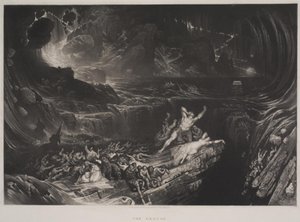 De zondvloed door John Martin