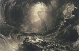 De zondvloed door John Martin