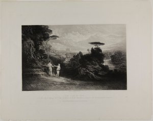 De Val van de Mens, uit Illustraties van de Bijbel door John Martin