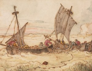 De Wonderbaarlijke Vangst van Vissen door John Martin