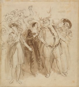 Falstaff vermomd als Herne