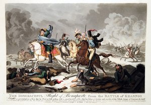 De vlucht van Bonaparte van de Slag bij Krasnoi 1812