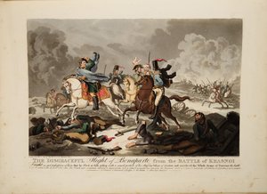 De vlucht van Bonaparte van de Slag bij Krasnoi, 1814