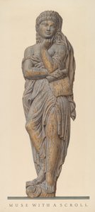 Circuswagenfiguur: Muze