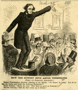 Hoe de Bowery Boys zichzelf vermaken, 1863