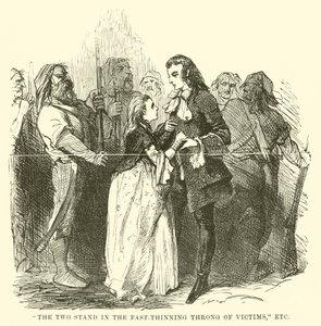 Illustratie voor A Tale of Two Cities door Charles Dickens