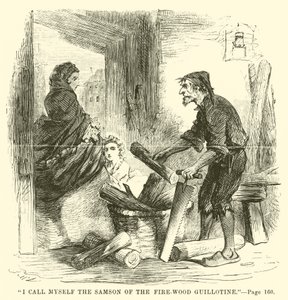 Illustratie voor A Tale of Two Cities door Charles Dickens door John McLenan