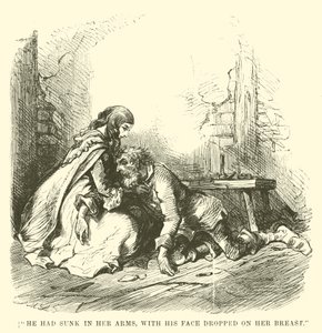 Illustratie voor Een verhaal over twee steden door Charles Dickens door John McLenan