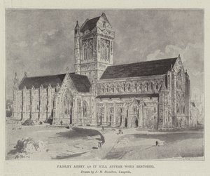 Paisley Abbey zoals het eruit zal zien na restauratie door John McLure Hamilton