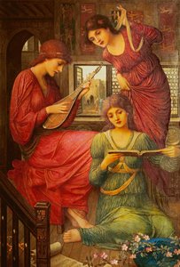 In de Gouden Dagen door John Melhuish Strudwick