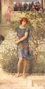 Mijn geliefde is naar zijn tuin gegaan, uit het Hooglied door John Melhuish Strudwick