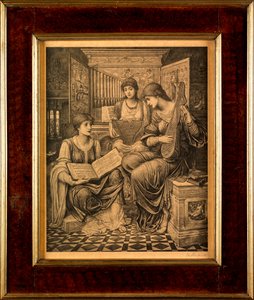 De Zachte Muziek van de Voorbije Dag door John Melhuish Strudwick