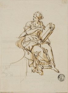 Wijsheid: Onuitgevoerd Ontwerp voor het Monument voor de Eerste Hertog van Marlborough door John Michael Rysbrack