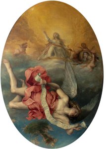 Astraea keert terug naar de aarde (De apotheose van Karel II) door John Michael Wright