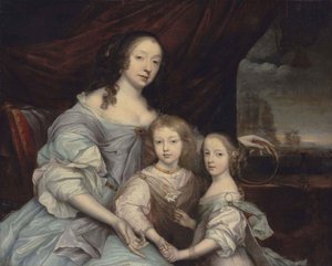 John Michael Wright Mary Villiers en haar kinderen door John Michael Wright