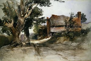 Een oud huisje in Tunbridge Wells door John Middleton