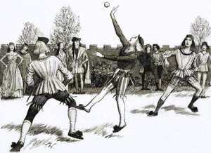 Jeu de Paume, een soort handbal