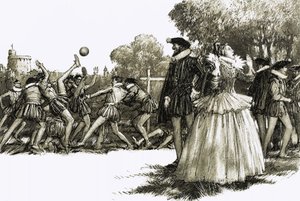 Koningin Elizabeth I was geschokt door de wrede sport door John Millar Watt