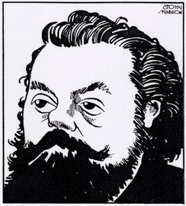 Modest Petrovitsj Moessorgski, karikatuurportret