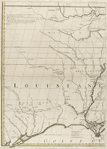 Een kaart van de Britse en Franse gebieden in Amerika, 1756 door John Mitchell