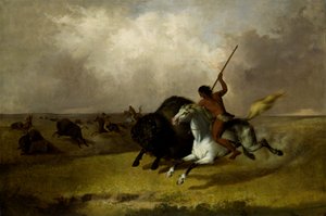 Buffeljacht op de Zuidwestelijke Prairies door John Mix Stanley