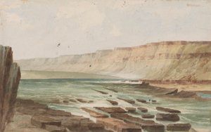 Columbia River Monding van Des Shutes door John Mix Stanley