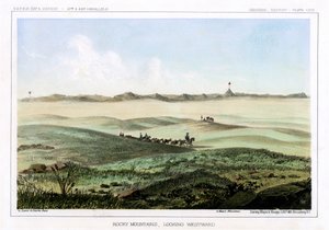 De Rocky Mountains, kijkend naar het westen, VS, 1856 door John Mix Stanley