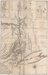 Een kaart van New York door Montresor door John Montresor