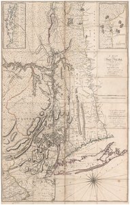 Een kaart van de provincie New York... door Kapitein Montresor door John Montresor