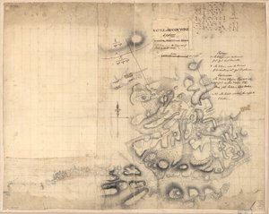 Slag bij Brandywine, 11 septr. 1777, waarin de rebellen werden verslagen door het leger onder bevel van generaal Sir Willm. Howe. LOC gm71000927