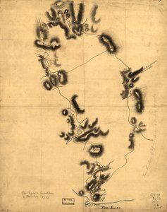 Expeditie van gouverneur Tryon naar Danbury, 1777. LOC gm71000884