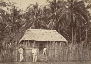 Tropisch landschap, inheemse hut, Turbo, 1871